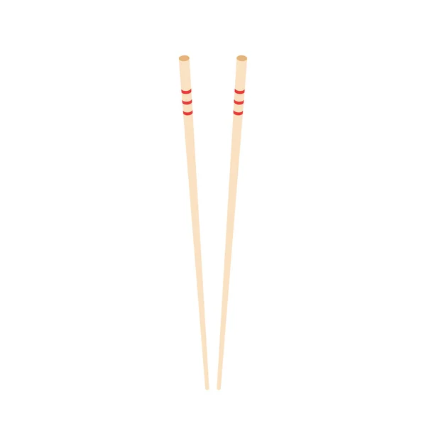 Chopsticks Vector Palillos Fondo Blanco Papel Pintado Espacio Libre Para — Archivo Imágenes Vectoriales