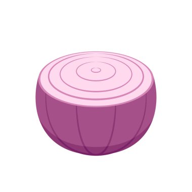 Soğan vektörü. Soğan logosu tasarımı. Beyaz arkaplanda soğan.