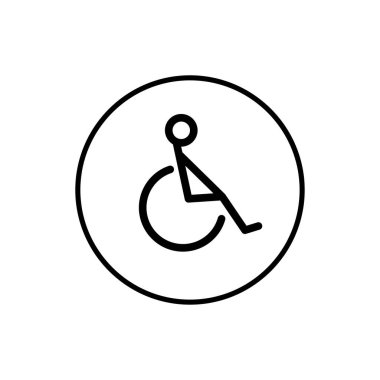 Engelli işareti. Pasifleştirilmiş logo tasarımı.