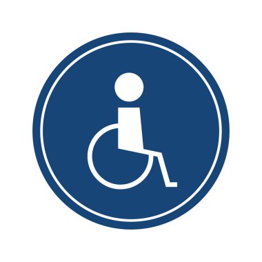 Engelli işareti. Pasifleştirilmiş logo tasarımı.