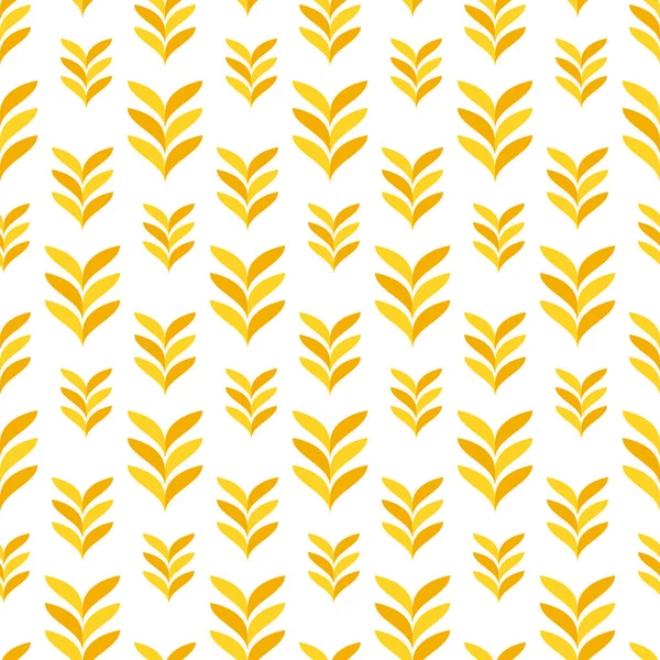 Weizenmuster Tapete Hafersymbol Freiraum Für Text Reisschild Tapete Mit Reismuster — Stockvektor