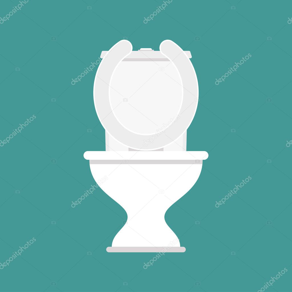 Toilet cartoon vector. Toilet symbol vector.