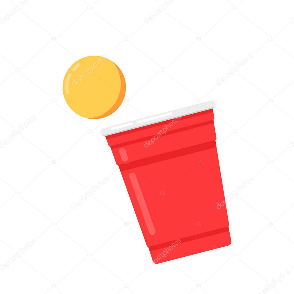 Beer cup vector. Beer cup logo design.