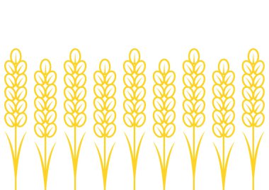 Buğday desenli duvar kağıdı. Yulaf sembolü. Pirinç işareti. Pirinç desenli duvar kağıdı.