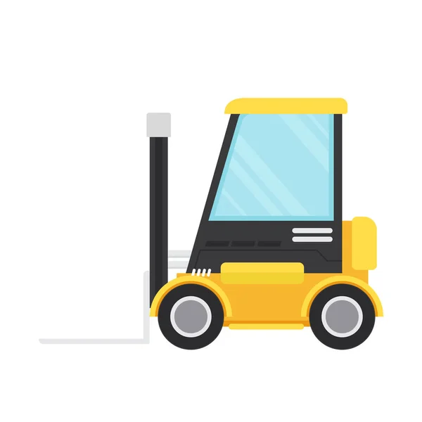 Forklift Cartoon Vector Free Space Text Wallpaper Copy Space Box — Stock Vector