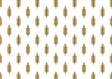 Buğday desenli duvar kağıdı. Yulaf sembolü. Metin için boş alan. Pirinç işareti. Pirinç desenli duvar kağıdı.