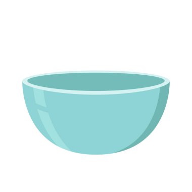 Mavi Bowl. Beyaz arka planda bovling. kase vektörü.