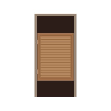 Ahşap kapı vektörü. Metin için boş alan. Duvar kağıdı. arkaplan.