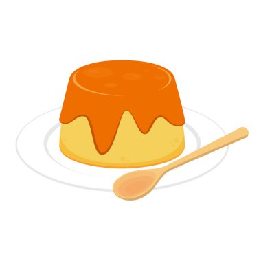 Puding vektörü. Sembol. puding logosu tasarımı.