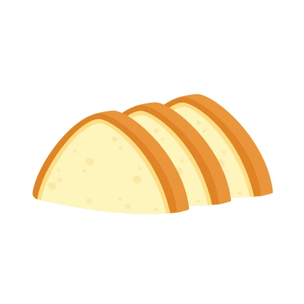 Ekmek Yığını Vektörü Ekmek Sembolü Duvar Kağıdı Logo Tasarımı — Stok Vektör