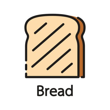 Fırın logosu. Ekmek logosu tasarımı. Beyaz arkaplanda ekmek.