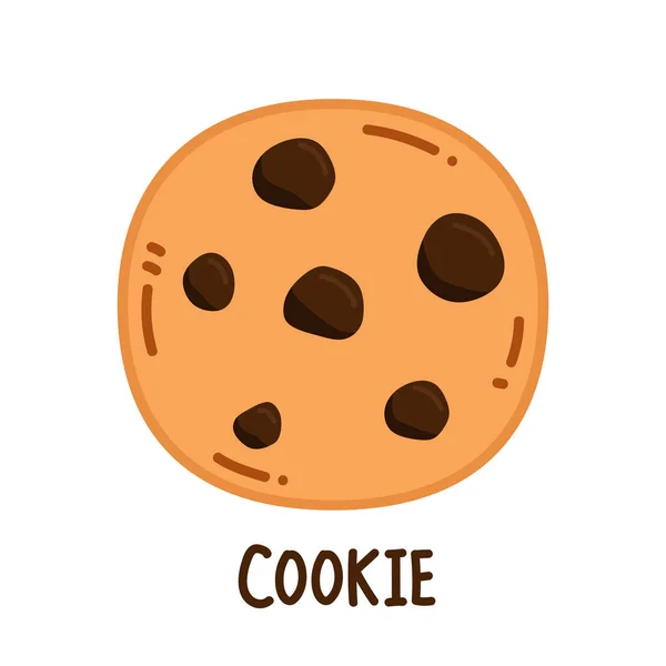 Conception Logo Cookie Cookie Vecteur Sur Fond Blanc — Image vectorielle