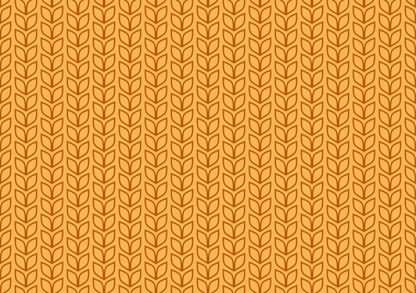 Papel Pintado Patrón Trigo Símbolo Avena Espacio Libre Para Texto — Vector de stock