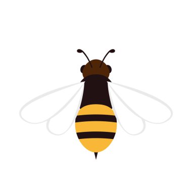 Arı vektörü. Arı karakter tasarımı. arı logosu tasarımı. 