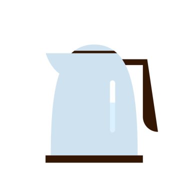 Çaydanlık çizgi film vektörü. Beyaz arkaplanda çaydanlık.