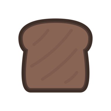 Ekmek logosu tasarımı. Ekmek vektörü. Beyaz arkaplanda ekmek.