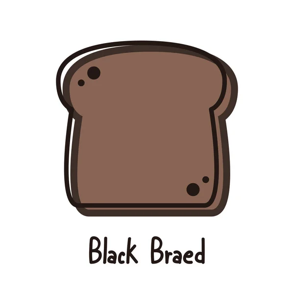 Brot Logo Design Brotvektor Brot Auf Weißem Hintergrund — Stockvektor