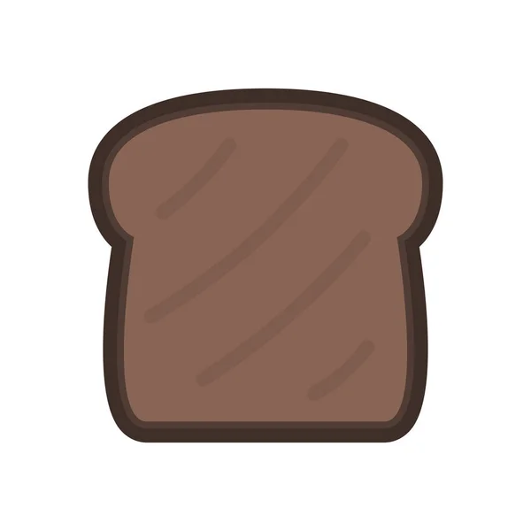 Brot Logo Design Brotvektor Brot Auf Weißem Hintergrund — Stockvektor
