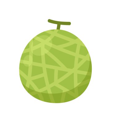 Kavun logosu tasarımı. Kavun vektörü. Beyaz arkaplanda kavun.