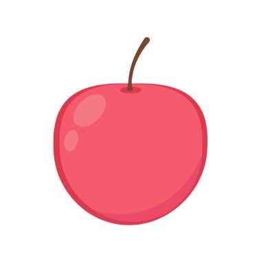 Beyaz arka planda kiraz. Kiraz vektörü.