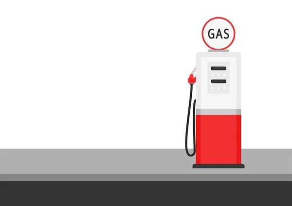 ガソリンポンプベクトル 白い背景にガソリンポンプ — ストックベクタ