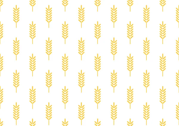 Пшеничный Узор Обои Символ Овса Свободное Место Текста Рисовый Знак — стоковый вектор