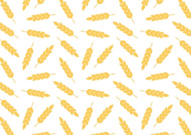 Buğday ya da yulaf sembollü duvar kağıdı. Pirinç işareti. Pirinç desenli duvar kağıdı.