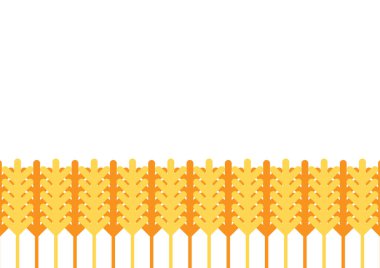 Buğday desenli duvar kağıdı. Yulaf sembolü. Metin için boş alan. Pirinç işareti. Pirinç desenli duvar kağıdı.