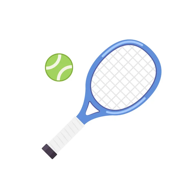 Pallone Tennis Racchetta Tennis Vettore Tappezzeria Sfondo — Vettoriale Stock