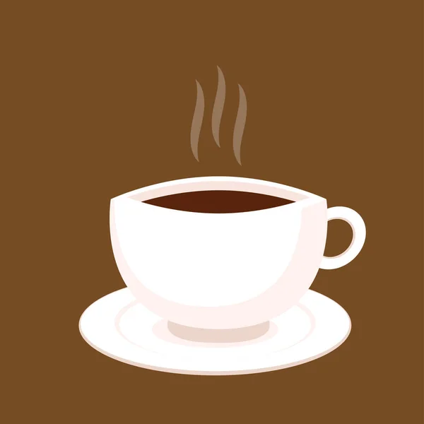 コーヒーカップベクトル コーヒーカップのロゴデザイン — ストックベクタ