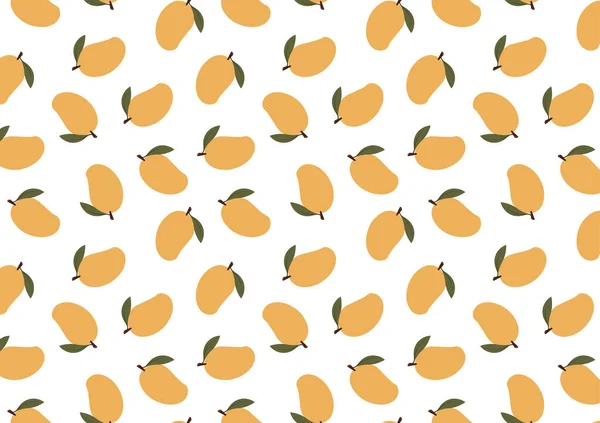 Papel Pintado Patrón Mango Vector Símbolo Mango — Archivo Imágenes Vectoriales