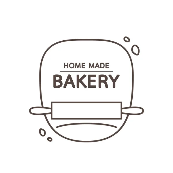 Masa Amasando Vector Diseño Del Logotipo Panadería Panadería Signo Vector — Archivo Imágenes Vectoriales