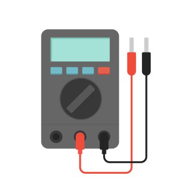 Çoklu metre vektörü. Beyaz arkaplanda çokölçer.