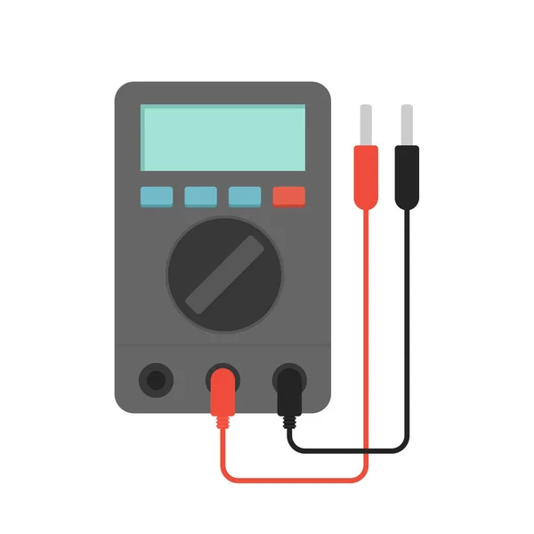 Vettore Multimetro Multimetro Sfondo Bianco — Vettoriale Stock