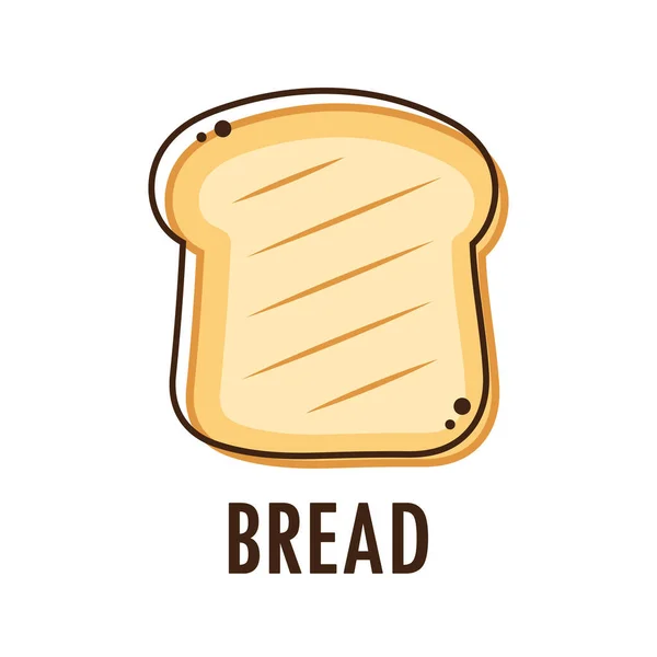 Bäckerei Logo Design Brotsymbolvektor — Stockvektor