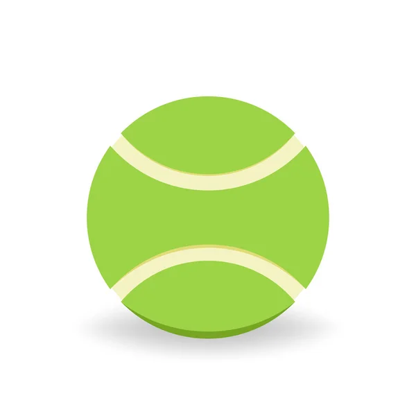 Tennisbal Vector Tennis Bal Witte Achtergrond — Stockvector