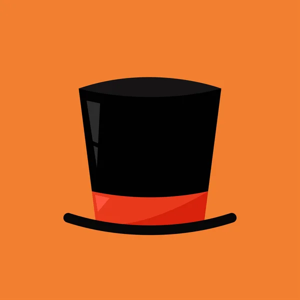 Top Hat Cartoon Vector Top Hat Icon Vector — Stock Vector