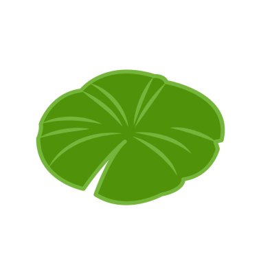 Lily pad vektörü. Lily Pad logo tasarımı.
