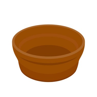 Kahverengi kâse. Beyaz arka planda bovling. kase vektörü.