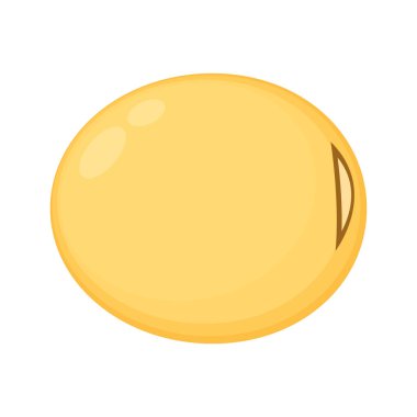 Soya fasulyesi vektörü. Soya fasulyesi beyaz arkaplanda izole.