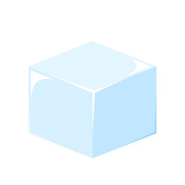 Buz küpleri çizgi film vektörü. Buz küpleri düşer. Buz küpleri karakter tasarımı.