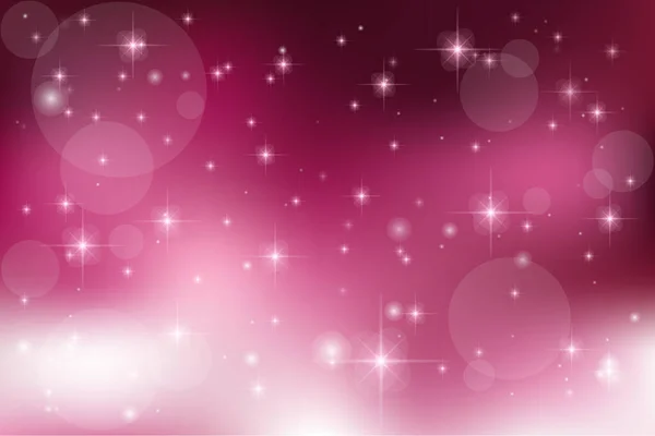 Galaxy Fantasia Sfondo Carina Stella Luminosa Sfondo Cielo Rosa Scuro — Vettoriale Stock