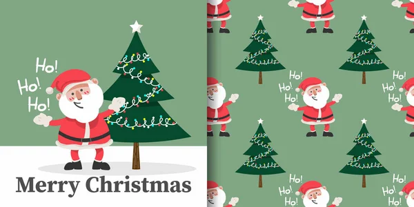 Χριστουγεννιάτικο Πανό Περίοδο Διακοπών Καλά Χριστούγεννα Κείμενο Και Απρόσκοπτη Μοτίβο — Διανυσματικό Αρχείο