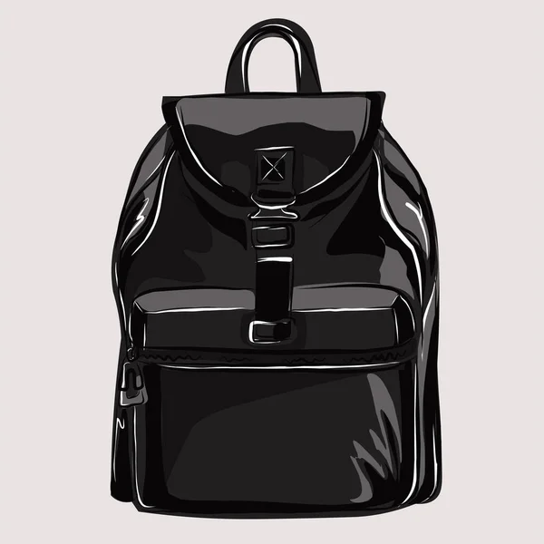 Einkaufstasche Reisetasche Rucksack Geht Einen Einfachen Kleiderschrank Für Arbeit Freizeit — Stockvektor
