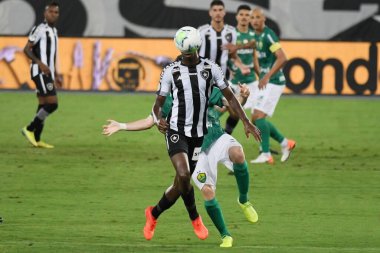 Rio de Janeiro, Brezilya, 27 Ekim 2020. Botafogo takımının futbol oyuncusu, Botafogo x Cuiab maçı sırasında, Engenho Stadyumu 'ndaki Brezilya Kupası için.