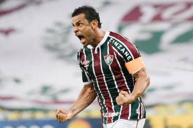 Rio de Janeiro, Brezilya, 26 Aralık 2020. Fluminense takımından futbolcu Fred, Maracan Stadyumu 'nda oynanan Brezilya Şampiyonası' nda Fluminense vs So Paulo maçında golünü kutluyor..