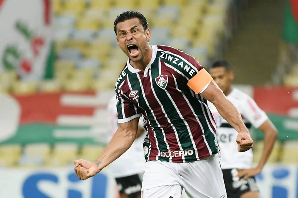 Rio Janeiro Brésil Décembre 2020 Footballeur Fred Équipe Fluminense Célèbre — Photo