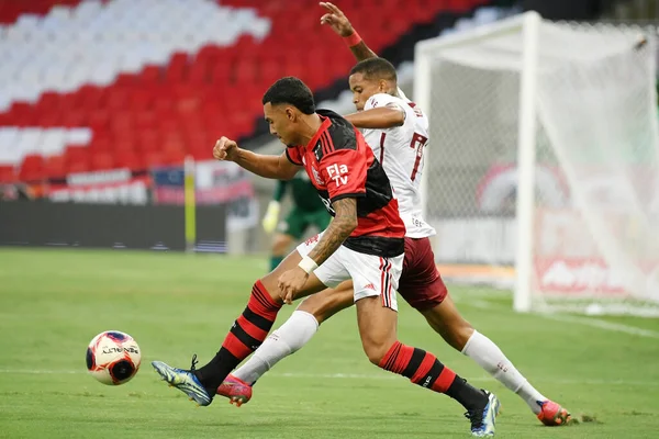 Rio Janeiro Brezilya Mart 2021 Flamengo Takımından Matheuzinho Carioca Şampiyonası — Stok fotoğraf