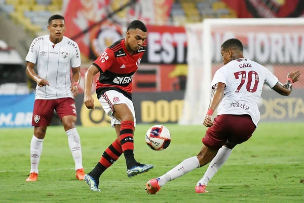 Rio Janeiro Brasil Março 2021 Jogador Futebol Matheuzinho Equipe Flamengo — Fotografia de Stock