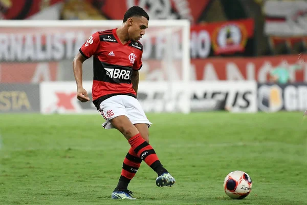 Rio Janeiro Brasilien März 2021 Fußballspieler Matheuzinho Von Flamengo Während — Stockfoto